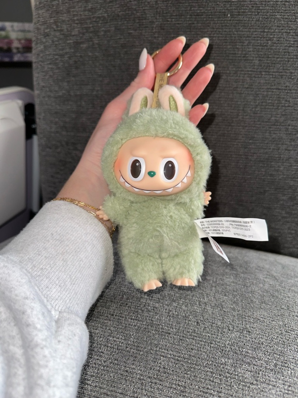 EUC POP MART Exciting Macaroon Green Grape Labubu